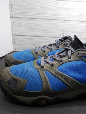 Merrell Apollo Mens Blue Grey Trail Hiking Shoes Size 10.5